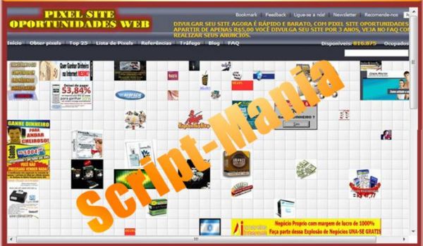 Script Milhao De Pixel PHP 5.3
